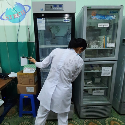 Tủ bảo quản Vaccine 360 lít, 2 - 8 độ C, cửa kính Haier HYC-360